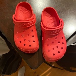Red crocs